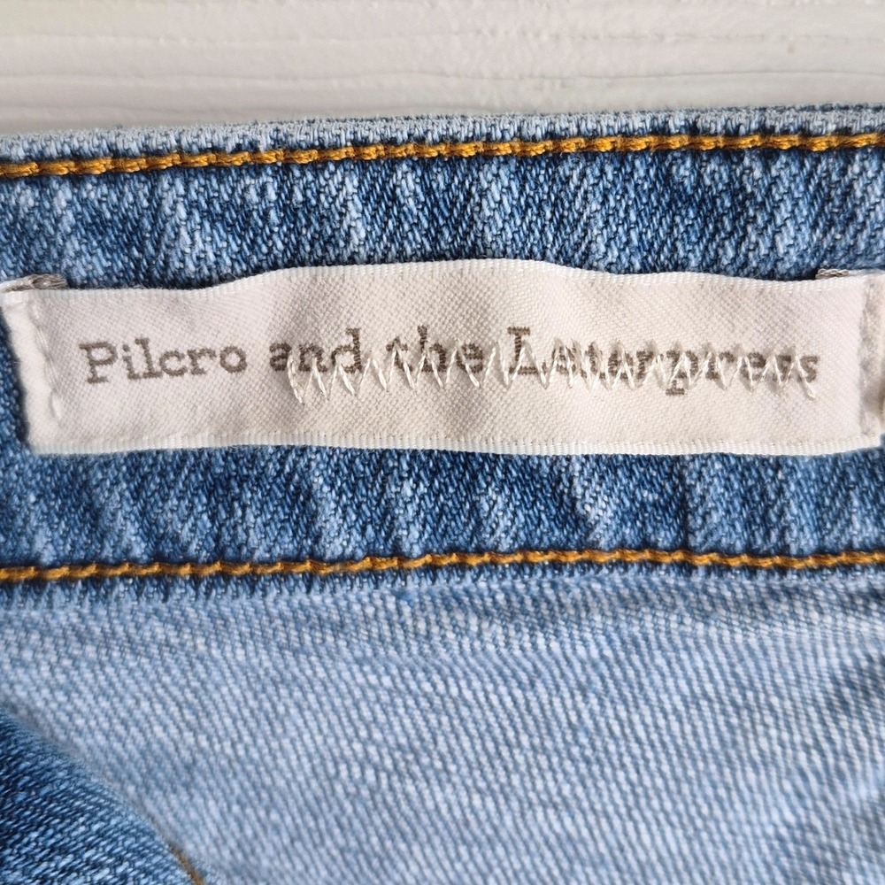 AS IS* Anthro Pilcro and the Letterpress embellished boyfriend jeans womens 29 - Picture 8 of 15